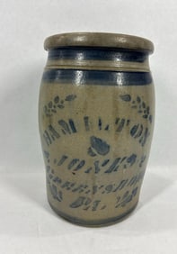 Hamilton & Jones 1gal stoneware jar