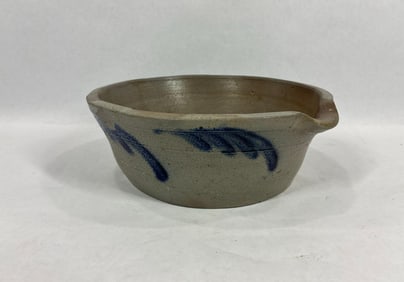 Decorated stoneware batter bowl