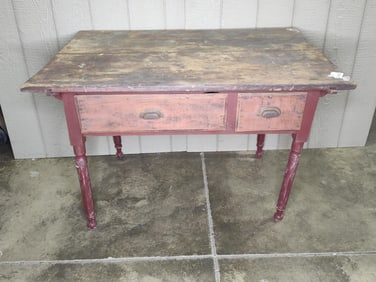 Nice Country Farmhouse 2drw Table
