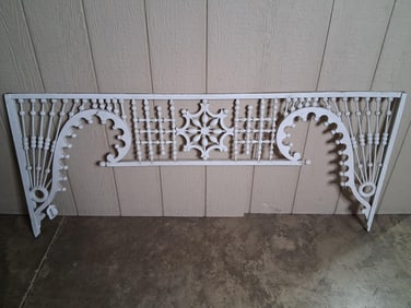 Architectural Painted Fretwork Panel