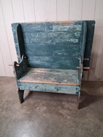 Primitive painted Hutch Table with storage