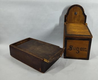 Slide Top Document Box & Sugar Wall Box