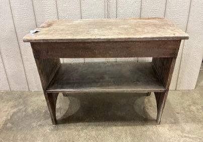 Nice Primitive Crock/Bucket Bench