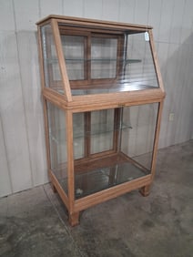 Columbus 2pc Oak Country Store Showcase