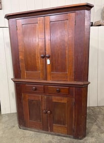 1800s Blind Door Corner Cupboard