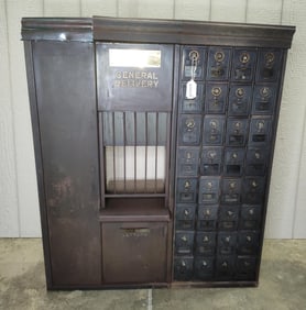 Kilgore Post Office 1921-1960 Postal Cabinet