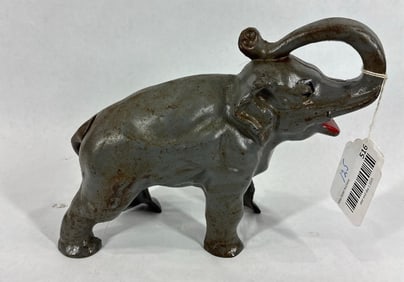 Cast iron Elephant coin bank