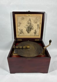 Mahogany Cased Regina Disc Music Box