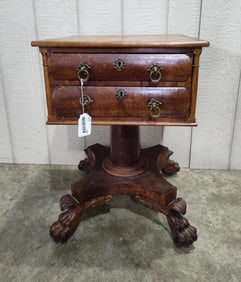 19th century American Empire Style sewing/work table