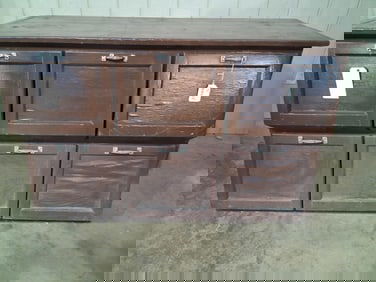 Walker Bin Co. 6-drw Oak Seed Cabinet