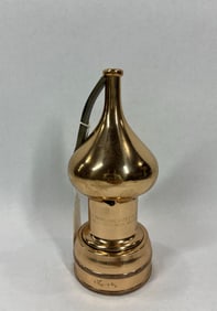 Antique brass self propelling fire hose distributing nozzle