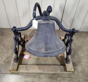 Great Early Cast Iron Church or Town Bell