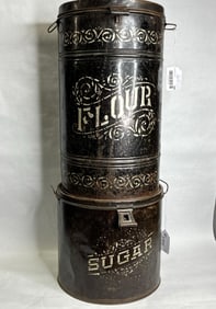 1800s General Store Flour & Sugar Tins