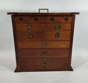 Nice small 11-drw Watchmakers cabinet