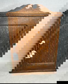 Antique Oak Hanging Cabinet