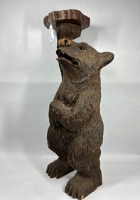 Carved Bear side table