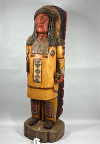 Carved wooden Cigar Store Indian Chief