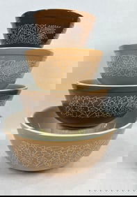 Pyrex Woodland 4pc nesting bowl set