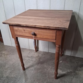 American Walnut turned leg table