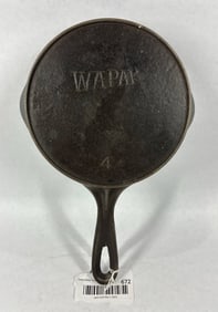 Wapak #4 cast iron skillet