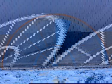 Large Architectural Arched Transom Window