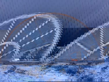 Large Architectural Arched Transom Window