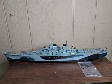 Rare ITO Japan Toy USS Missouri Battleship