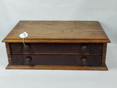 Clark's Mile-End 2-drw Country Store Spool Cabinet