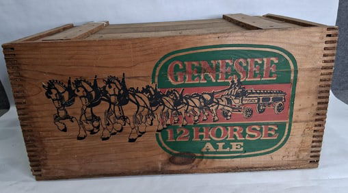 Genesee 12 Horse Ale dovetailed shipping crate