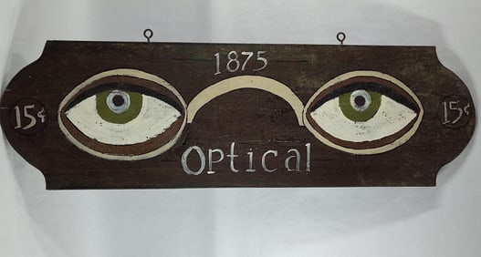 Wooden Optical Sign