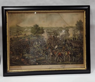 The Battle of Gettysburg framed print
