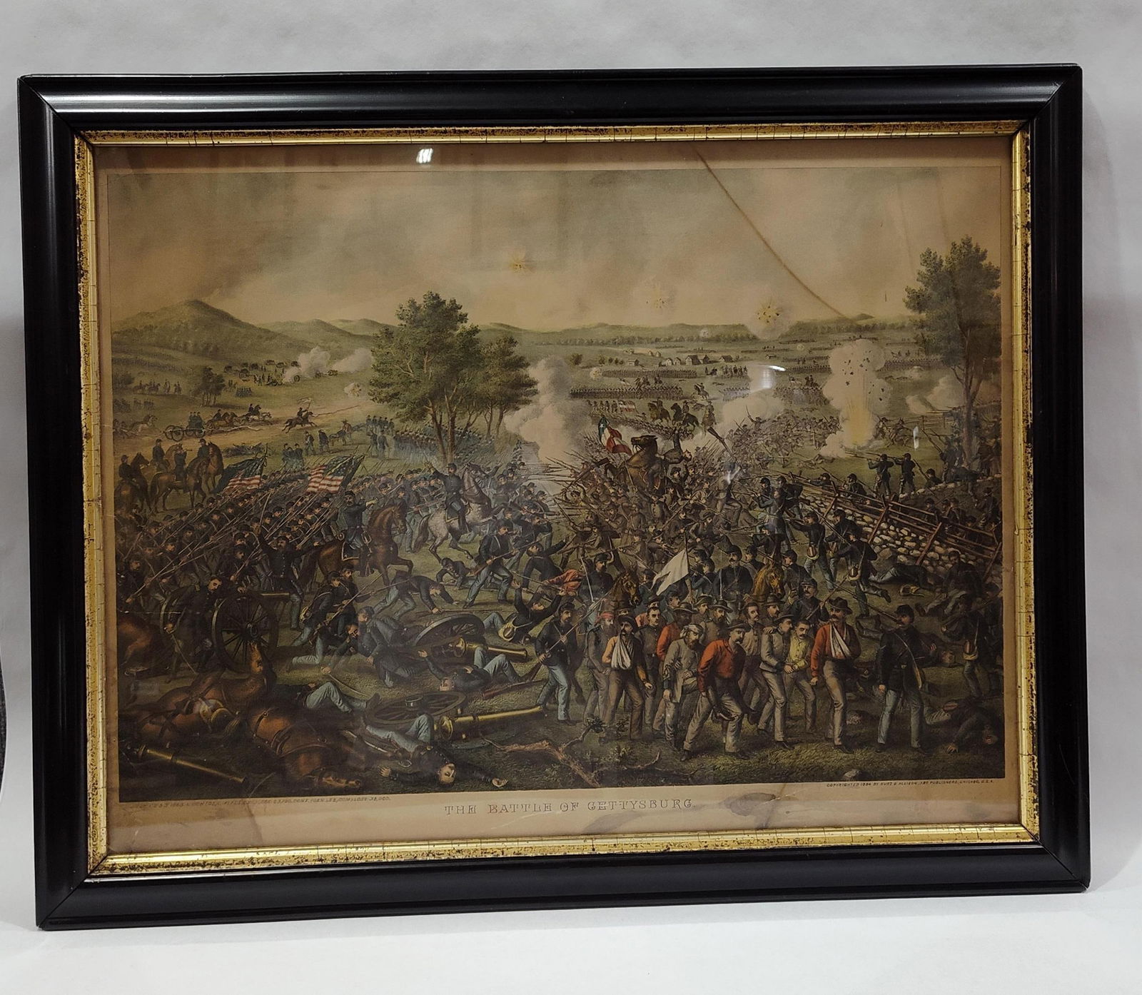 The Battle of Gettysburg framed print (1 of 14)