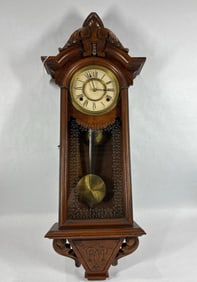 Fancy early carved Wall Clock