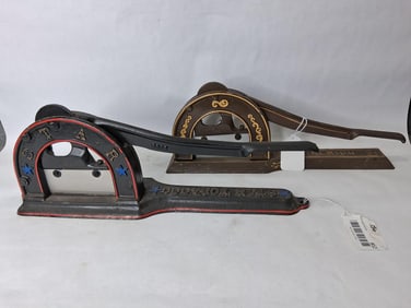 Star & Superior cast iron Tobacco Cutters