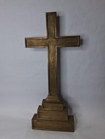 Great Heavy Brass/Bronze 24in Crucifix Alter Cross