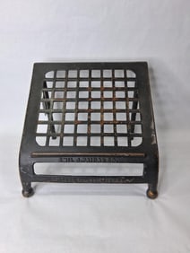 Emil J. Paider Co cast iron Barber Shop Footrest
