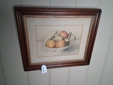 Still Life Fruit Bowl framed Print
