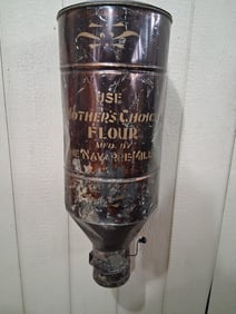 The Navarre Mills tin flour bin