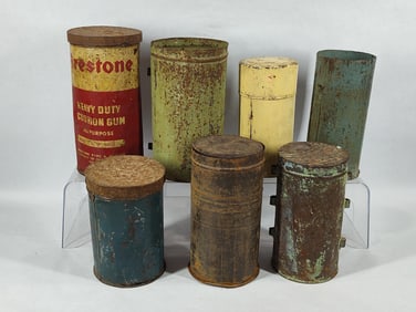 Lot of early Biscuit Tins