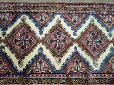 Persian Hand Knotted Runner Rug
