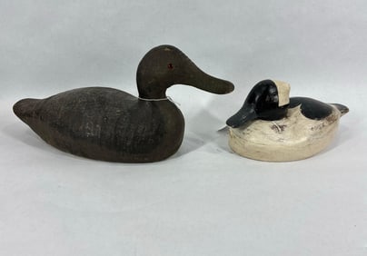 Pair of wooden carved Duck Decoys