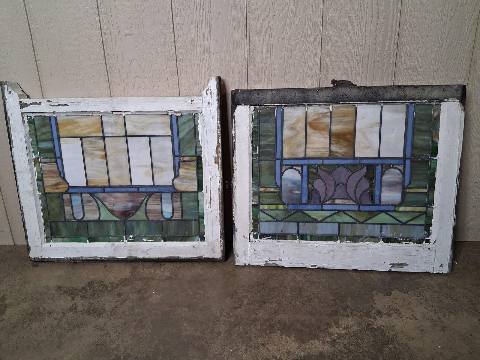 Pair of stained glass windows (1 of 6)