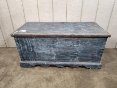 Primitive Painted Dovetailed Blanket Chest