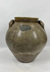 Stoneware 3gal ovoid storage jar