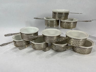 Ten Austrian Ramekins in Gorham Sterling