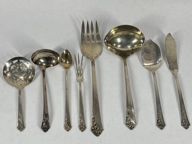 Heirloom Pattern Sterling Silver Flatware