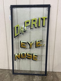 Dr. Prit Reverse Painted Window