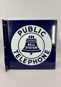 DSP Bell System Public Telephone flange sign