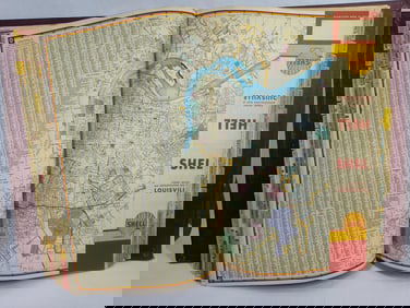 Shell Oil Co. Master Bound Book of 80+ Road Maps