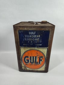 Gulf Oil Corp 5gal can